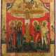 A SMALL ICON SHOWING THE CRUCIFIXION OF CHRIST - photo 1