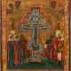 A STAUROTHEK ICON SHOWING THE CRUCIFIXION OF CHRIST - фото 1