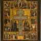 A MONUMENTAL STAUROTHEK ICON SHOWING THE CRUCIFIXION OF CHRIST AND MAIN LITURGICAL FEASTS - photo 1