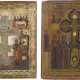 TWO STAUROTHEK ICONS SHOWING THE CRUCIFIXION OF CHRIST - photo 1