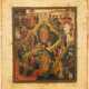 A FINE ICON SHOWING THE DESCENT INTO HELL AND THE RESURRECTON OF CHRIST - photo 1