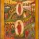 A LARGE ICON SHOWING THE ANASTASIS - фото 1