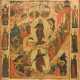 A LARGE ICON SHOWING THE RESURRECTION OF CHRIST AND THE DESCENT INTO HELL - фото 1