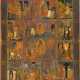 A LARGE ICON SHOWING THE RESURRECTION SURROUNDED BY TWELVE MAJOR FEASTS OF THE CHURCH - photo 1