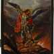 A LARGE AND FINE ICON SHOWING THE ARCHANGEL MICHAEL DEFEATING THE DEVIL - photo 1
