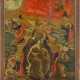 A MONUMENTAL ICON SHOWING THE PROPHET ELIJHA, HIS LIFE IN THE DESERT AND HIS FIERY ASCENT - photo 1