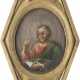 A LARGE ICON SHOWING ST. LUKE THE EVANGELIST - photo 1