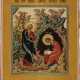 A VERY FINE ICON SHOWING ST. JOHN THE EVANGELIST WITH HIS DISCIPLE PROCHOROS ON THE ISLAND - photo 1