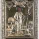 A VERY FINE AND LARGE SILVER-GILT OKLAD OF AN ICON SHOWING ST. GEORGE THE WARRIOR - photo 1