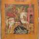 AN ICON SHOWING ST. GEORGE KILLING THE DRAGON - photo 1