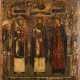 AN ICON SHOWING STS. SAMON, GURIY AND AVIV - фото 1