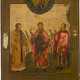 AN ICON SHOWING STS. SAMON, GURIY AND AVIV - фото 1