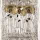 AN ICON SHOWING STS. SAMON, GURIY AND AVIV WITH OKLAD - photo 1