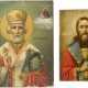 ZWEI IKONEN: HEILIGER BASILIUS DER GROSSE UND HEILIGER NIKOLAUS VON MYRA - Foto 1