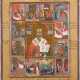 A VITA ICON OF ST. NICHOLAS OF MYRA WITH TWELVE SCENES FROM HIS LIFE - photo 1