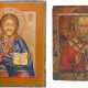 TWO ICONS SHOWING ST. NICHOLAS OF MYRA AND CHRIST PANTOKRATOR - photo 1