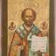 A SMALL ICON SHOWING ST. NICHOLAS OF MYRA - photo 1