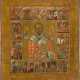 A FINE ICON OF ST. NICHOLAS OF MYRA WITH VITA - photo 1