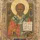 A SMALL ICON SHOWING ST. NICHOLAS OF MYRA - photo 1