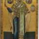 A MONUMENTALE ICON SHOWING ST. NICHOLAS OF MOZHAYSK FROM A CHURCH ICONOSTASIS - photo 1