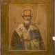 A LARGE ICON SHOWING ST. NICHOLAS OF MYRA - photo 1