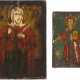 TWO ICONS SHOWING STS. STEPHEN AND BARBARA - photo 1
