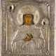 AN ICON SHOWING THE MARTYR SAINT BARBARA WITH OKLAD - photo 1