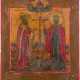 AN ICON SHOWING STS. CONSTANTINE AND HELENA - photo 1