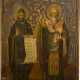 AN ICON SHOWING STS. METHOD AND KYRILL - photo 1