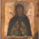 A SMALL ICON SHOWING A SAINT IN MONKISH ATTIRE - photo 1