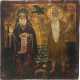 A MELKITE ICON SHOWING ST. ANTHONY AND PAUL - photo 1