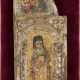 A FINE WING OF A TRIPTYCH SHOWING ST. EUSTACE AND A BISHOP SAINT - photo 1