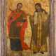 AN ICON SHOWING STS. COSMAS AND ATHANASIOS - фото 1