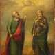 A SMALL ICON SHOWING ST. SYMEON AND ANNE - photo 1