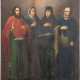 A LARGE ICON SHOWING FOUR SELECTED SAINTS - photo 1