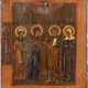 AN ICON SHOWING FOUR SELECTED SAINTS - фото 1