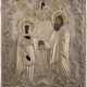 AN ICON SHOWING STS. ALEXANDRA AND PAUL THE APOSTLE WITH OKLAD - photo 1