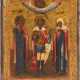 AN ICON SHOWING THREE SELECTED SAINTS - photo 1