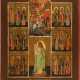 FROM THE FAMILY ESTATE OF THE SIDOROV FAMILY: A LARGE DATED MULTI-PARTITE ICON SHOWING THE - photo 1
