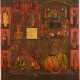 A QUADRI-PARTITE ICON SHOWING IMAGES OF THE MOTHER OF GOD AND THE BEHEADING OF ST. JOHN - photo 1