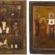 TWO ICONS: THE ANIMAL PATRONS AND A MULTI-PARTITE ICON SHOWING PORTRAITS OF THE MOTHER OF - photo 1