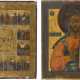 TWO LARGE ICONS: CHRIST PANTOKRATOR AND A FEAST DAY ICON - photo 1