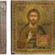 FOUR ICONS SHOWING CHRIST PANTOKRATOR, THE MOTHER OF GOD 'JOY TO ALL WHO GRIEVE' AND - фото 1