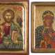 TWO LARGE ICONS SHOWING CHRIST PANTOKRATOR AND THE BLACK MADONNA - photo 1