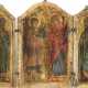 KLEINES TRIPTYCHON MIT VERKÜNDIGUNG UND DEN APOSTEN PETRUS UND PAULUS - Foto 1