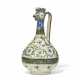 A KASHAN COCKEREL HEAD POTTERY EWER - photo 1