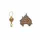 TWO FATIMID ENAMELLED GOLD PENDANTS - photo 1
