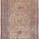 AN IMPRESSIVE QAJAR SILK HERIZ CARPET - Foto 1