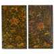 A PAIR OF LACQUERED BOOK COVERS - фото 1