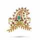 A GEM-SET GOLD TURBAN ORNAMENT - фото 1